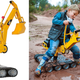 Illustration for article titled Working Tank Treads Keep This Caterpillar Digger For Kids From Getting Stuck